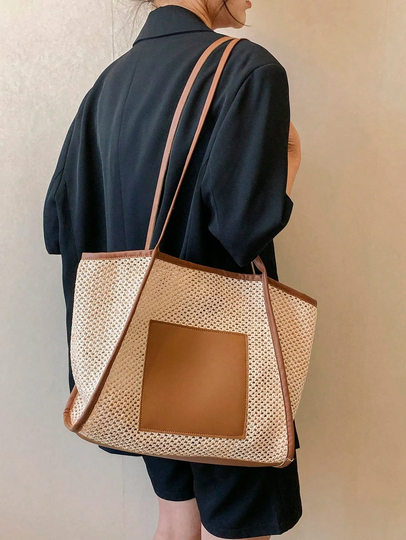 2024 New Arrival: Trendy Mesh Shoulder Beach Tote Bag for Women