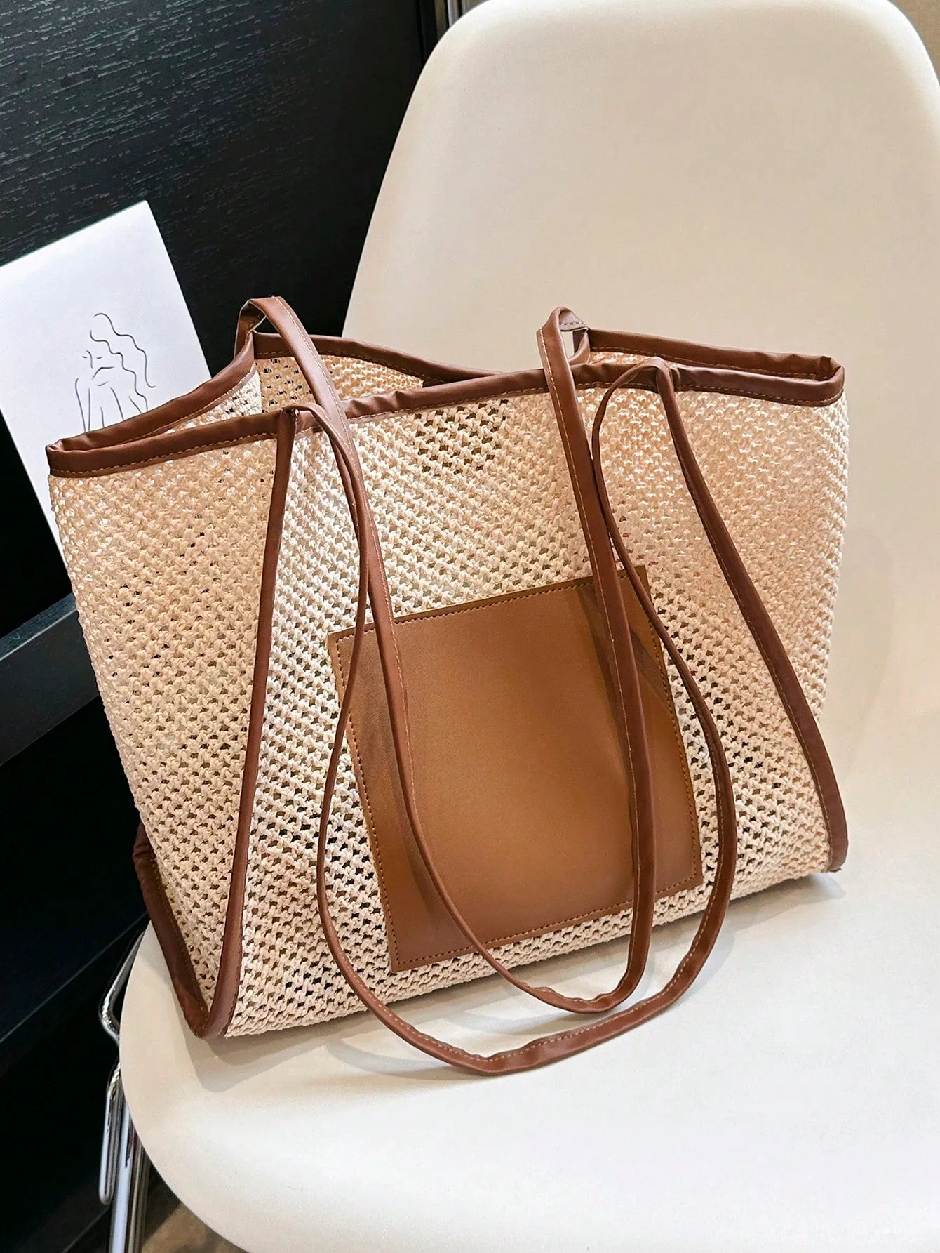 2024 New Arrival: Trendy Mesh Shoulder Beach Tote Bag for Women