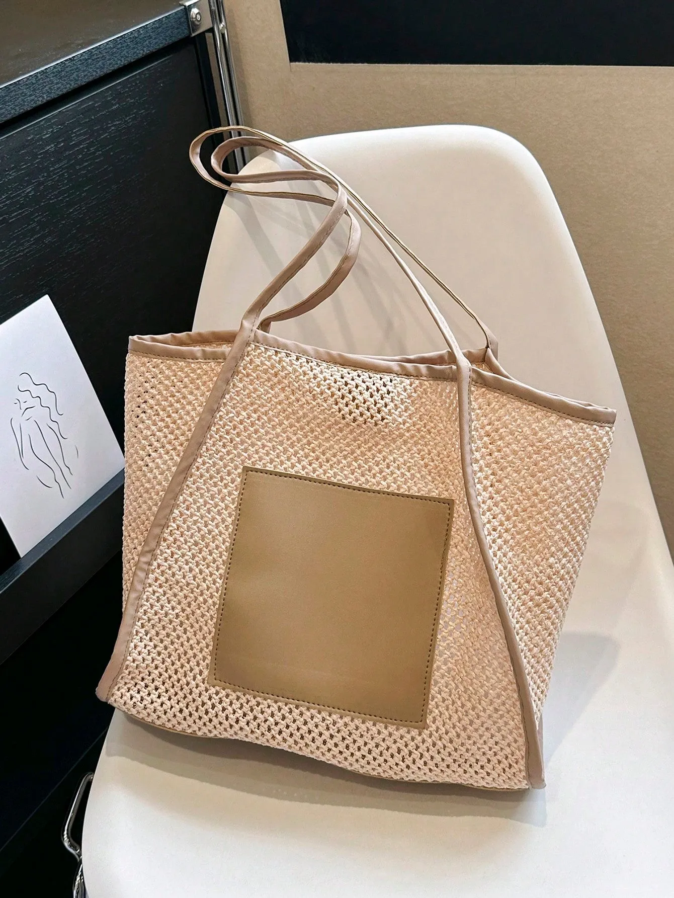 2024 New Arrival: Trendy Mesh Shoulder Beach Tote Bag for Women