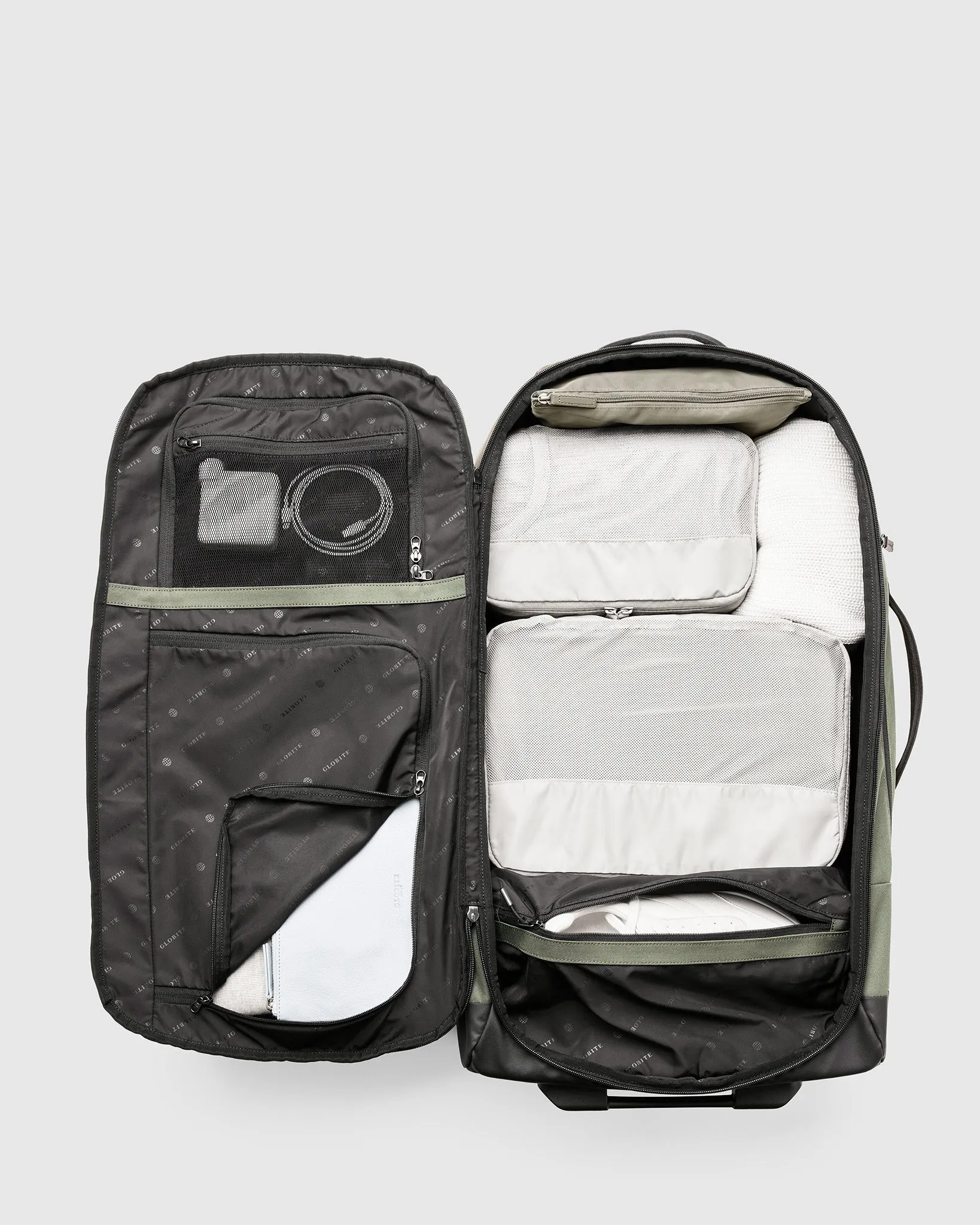 60L Wheeled Duffel Bag - Olivine