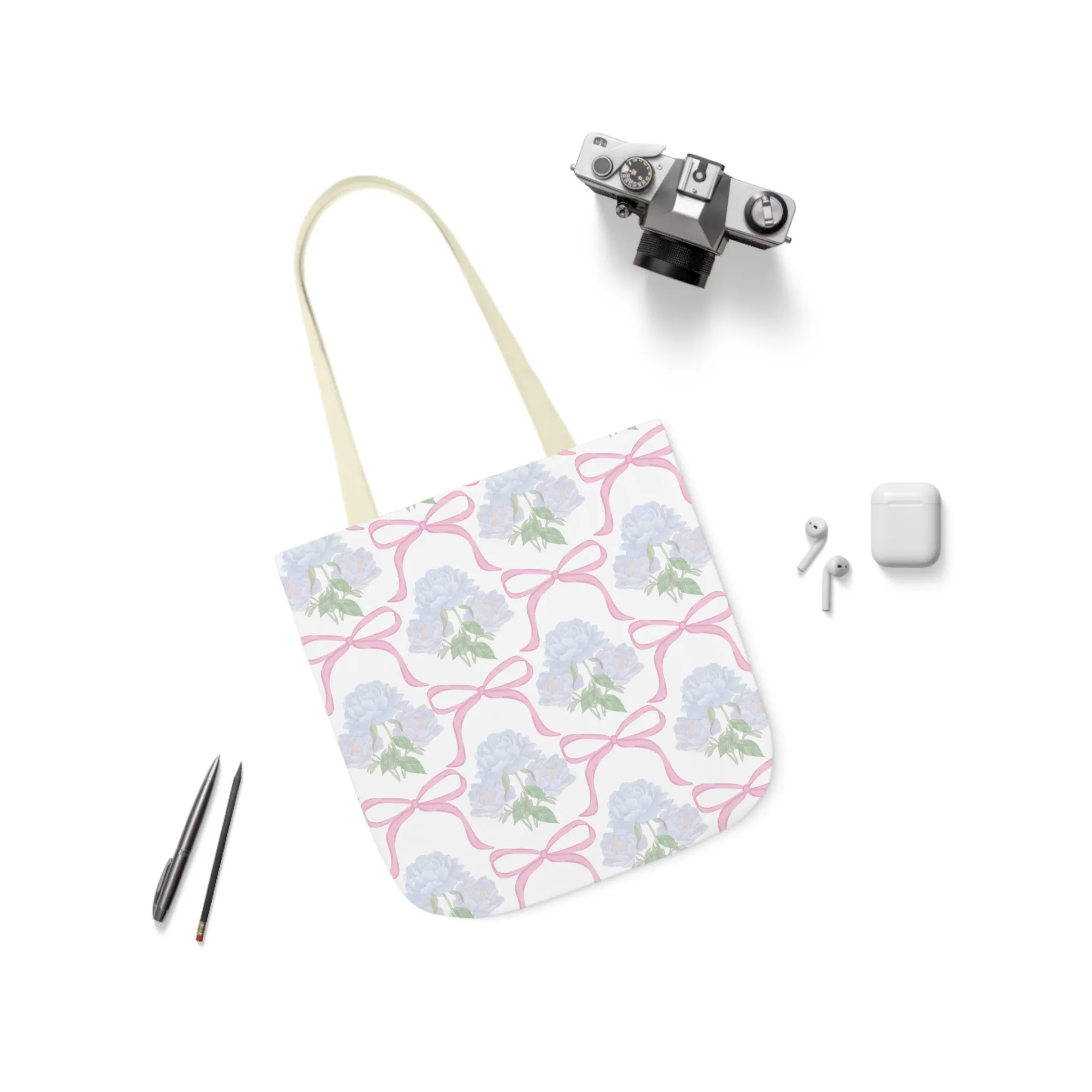 Adeline Print Canvas Tote Bag with 5-Color Straps | Lightweight, Durable, Picture-Perfect Quality