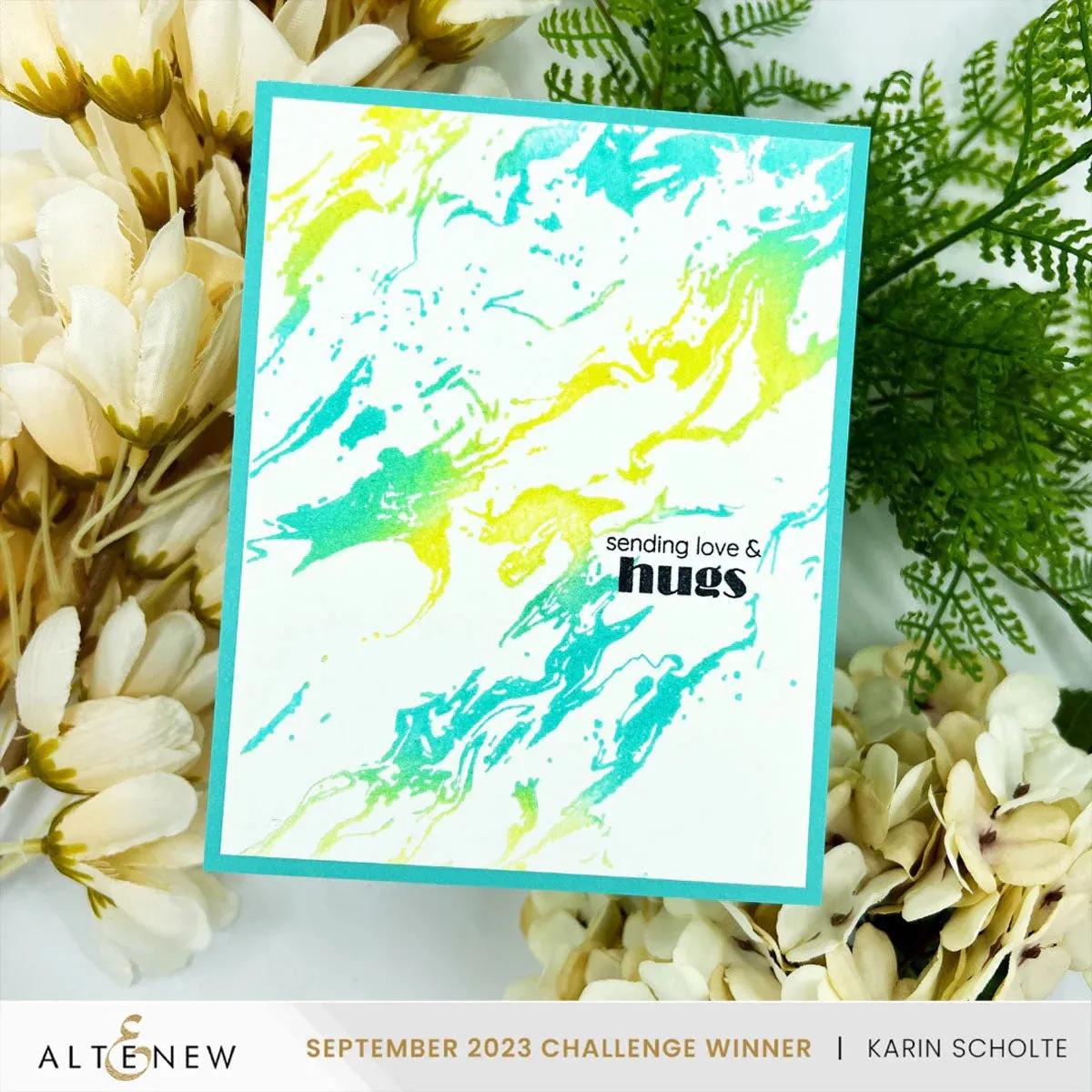 Altenew Essential Textures: Gilded Marble Press Plate