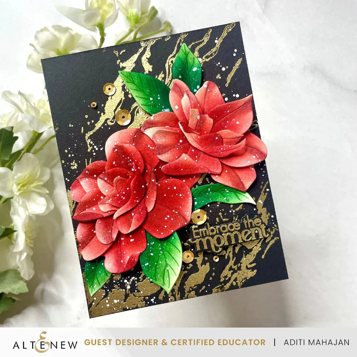 Altenew Essential Textures: Gilded Marble Press Plate