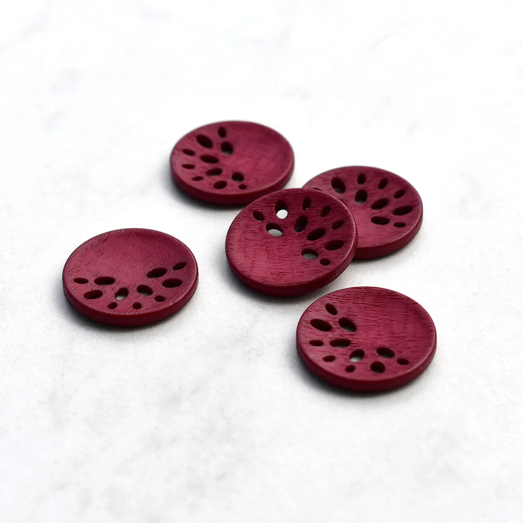 Asymmetric Cutout Round Button