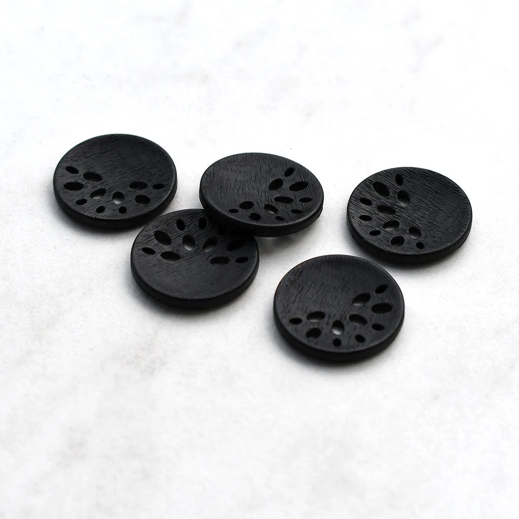 Asymmetric Cutout Round Button
