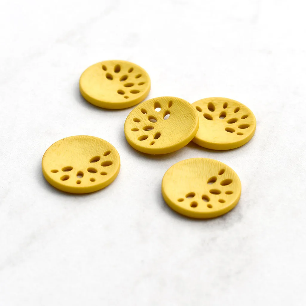Asymmetric Cutout Round Button