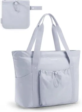 BAGSMART Tote Bag for Women, Tote Shoulder Bag with Laptop Compartment and Zipper Handbag for Travel, Work