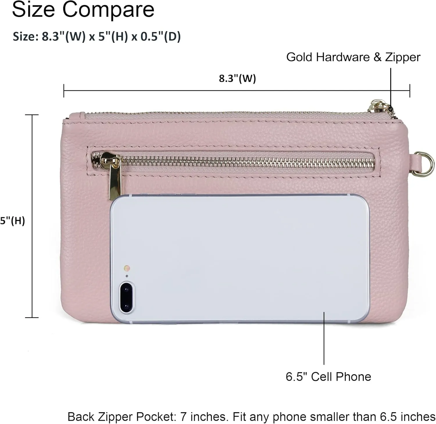 befen Genuine Leather Wristlet Clutch RFID Blocking Bag Cell Phone Wallet Purse Wristlet Wallet Purses and Handbags for Women