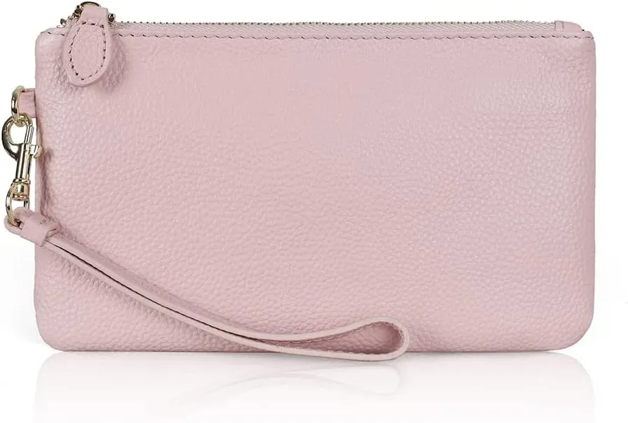 befen Genuine Leather Wristlet Clutch RFID Blocking Bag Cell Phone Wallet Purse Wristlet Wallet Purses and Handbags for Women