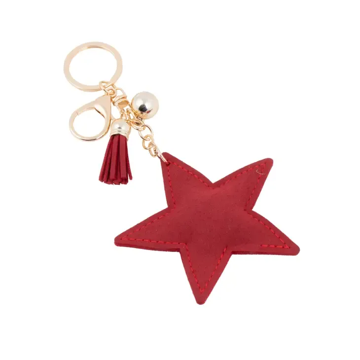 Bling Crystal Star Rainbow Keychain Keyring Purse Bag Charm