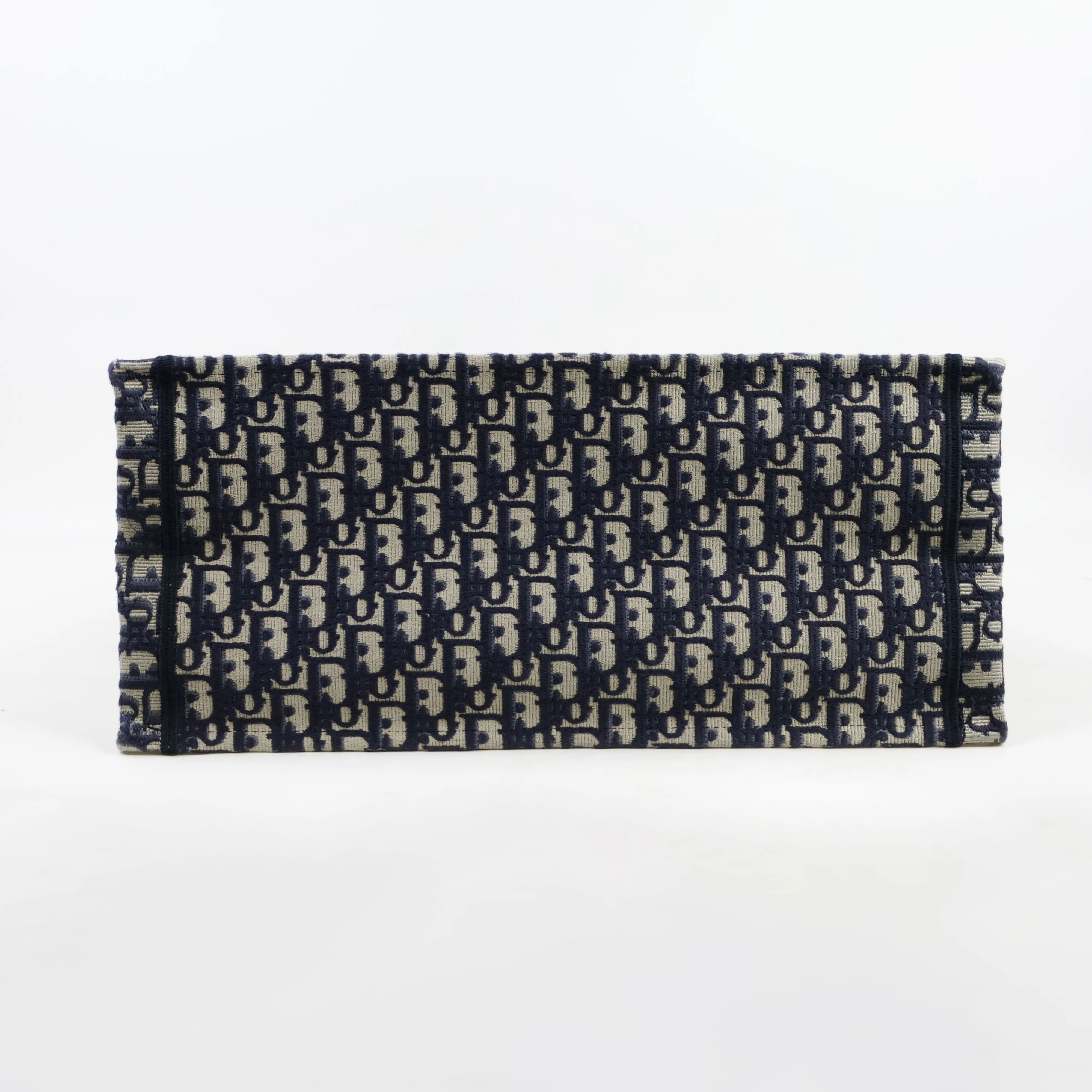 Christian Dior Book Tote Large Canvas Oblique Navy