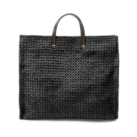 Clare V. - Simple Tote in Black Rattan