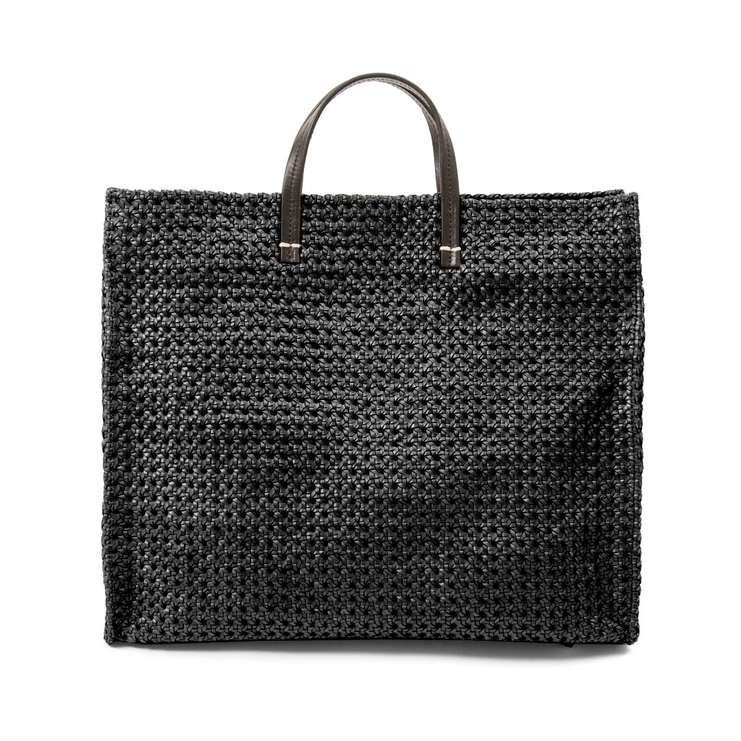 Clare V. - Simple Tote in Black Rattan