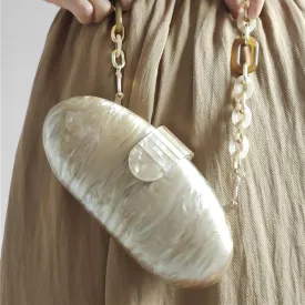 Classic Acrylic Marble Box Pincushion Clutch
