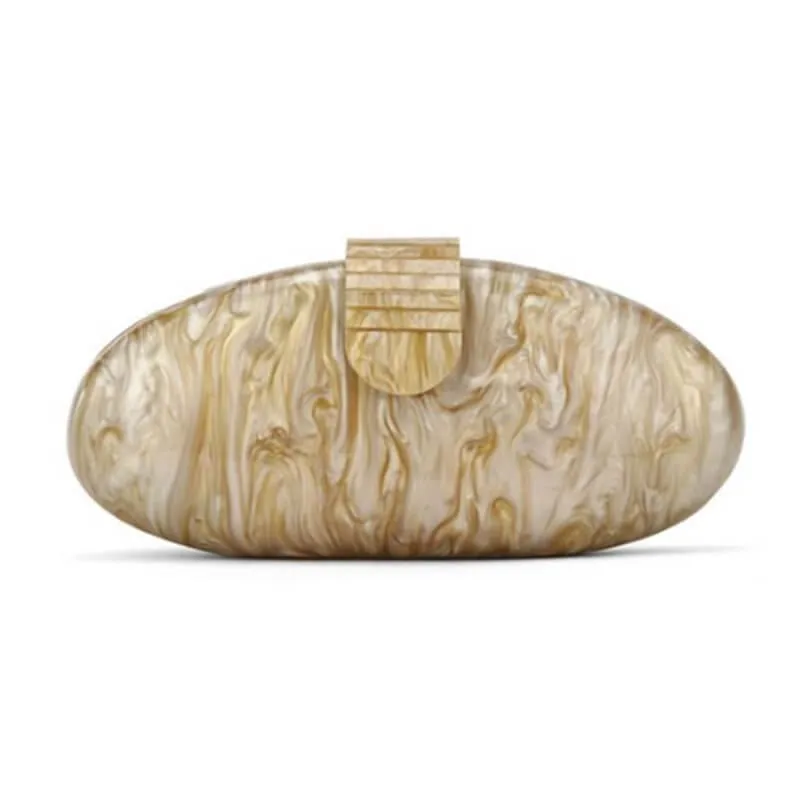 Classic Acrylic Marble Box Pincushion Clutch