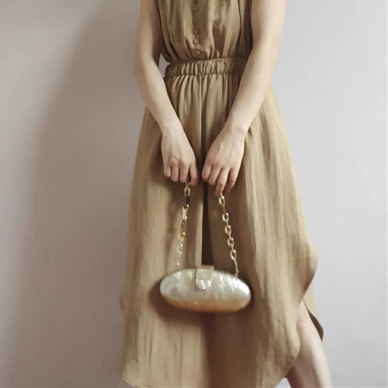 Classic Acrylic Marble Box Pincushion Clutch