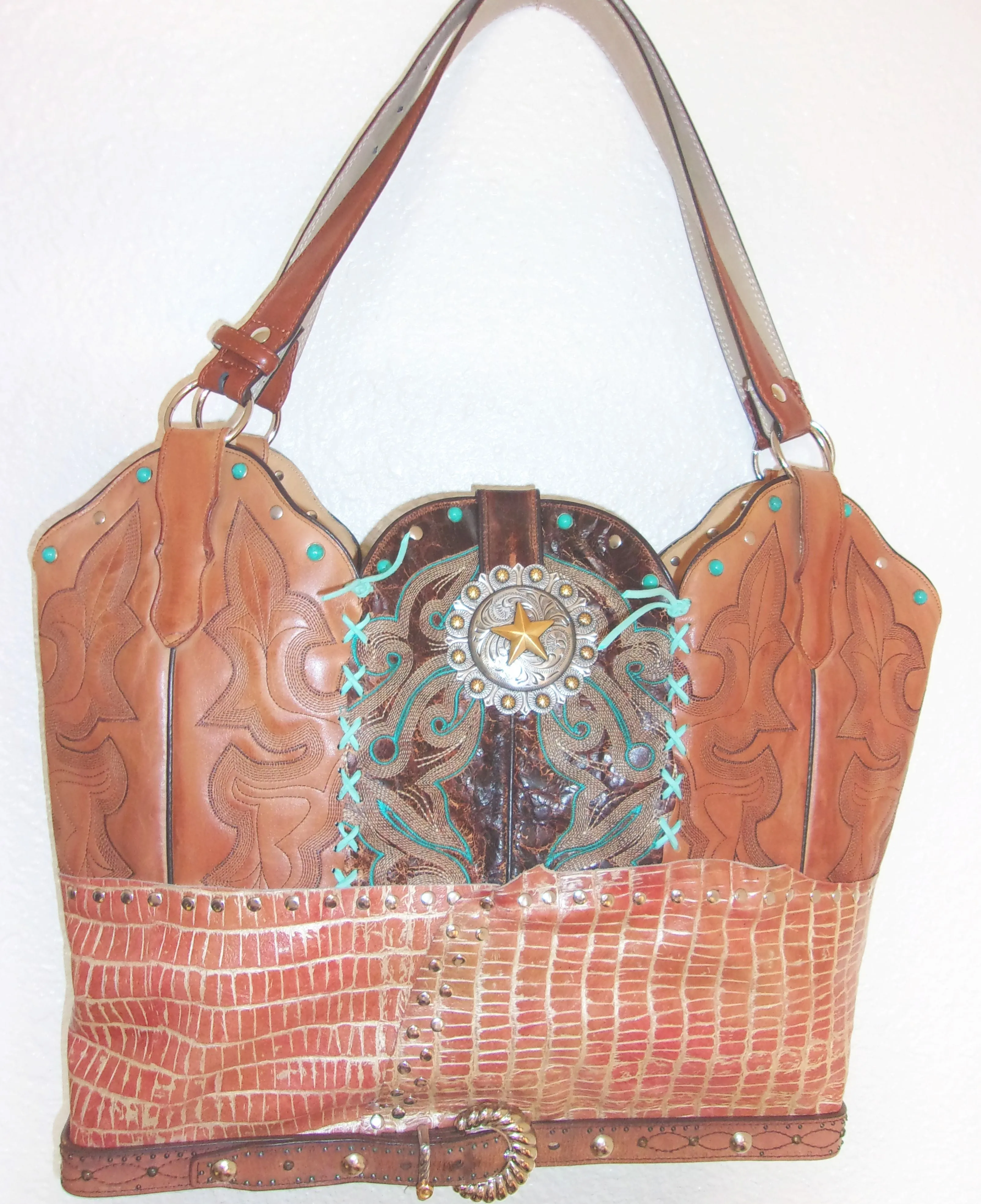 Cowboy Boot Laptop Tote LT27