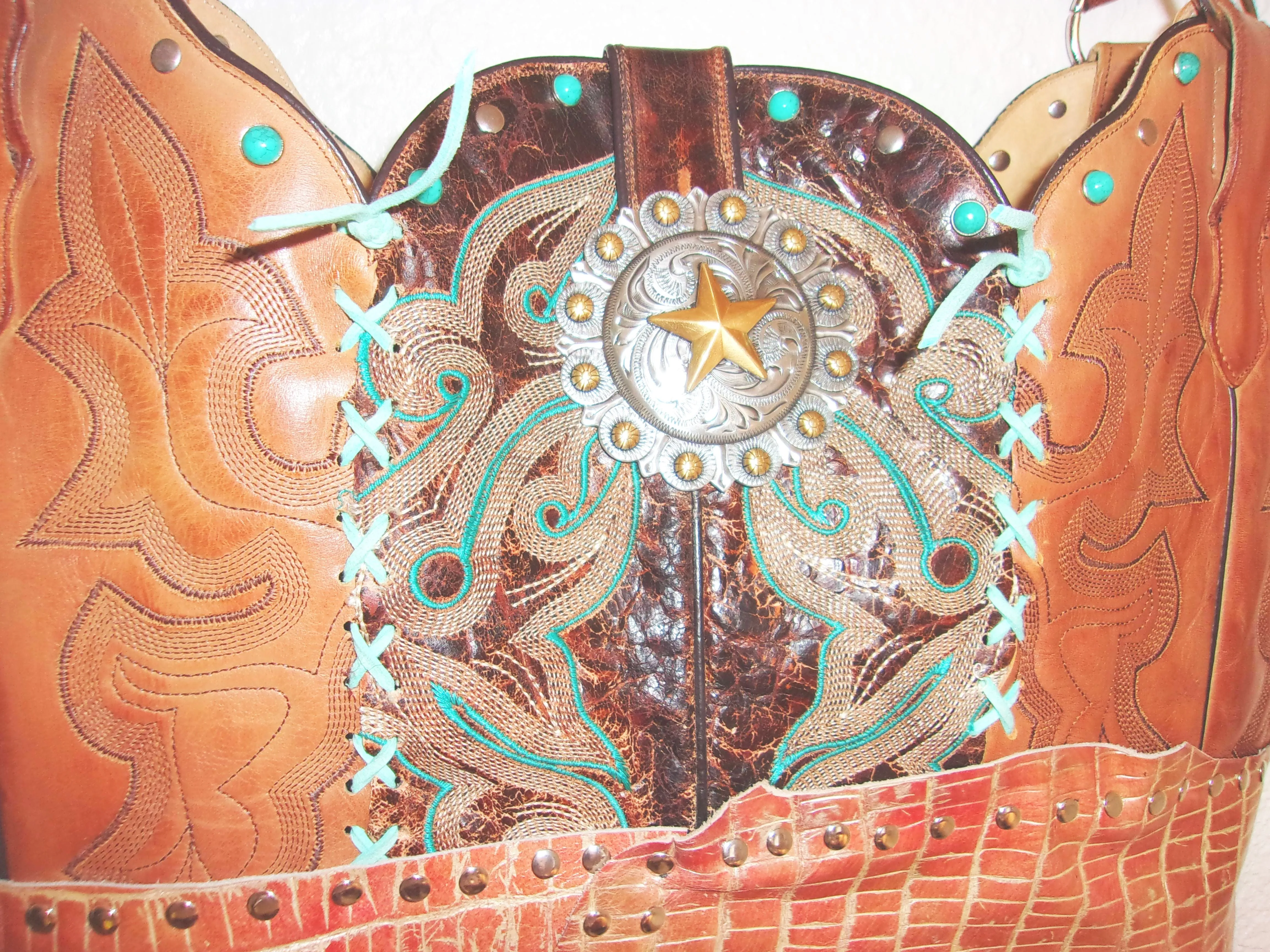 Cowboy Boot Laptop Tote LT27