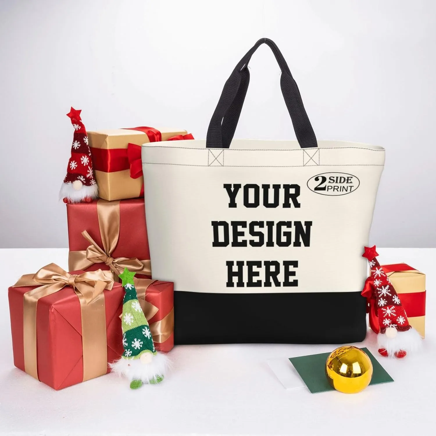 Custom Tote Bags for Women with Team Logo Text Picture,Personalized Tote Bag Gifts for Friend Mom Teacher Sister,Customized Reusable Shopping Handmade Totes Beach Bag for Business Work