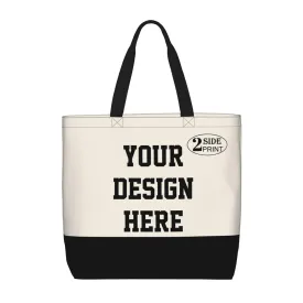 Custom Tote Bags for Women with Team Logo Text Picture,Personalized Tote Bag Gifts for Friend Mom Teacher Sister,Customized Reusable Shopping Handmade Totes Beach Bag for Business Work