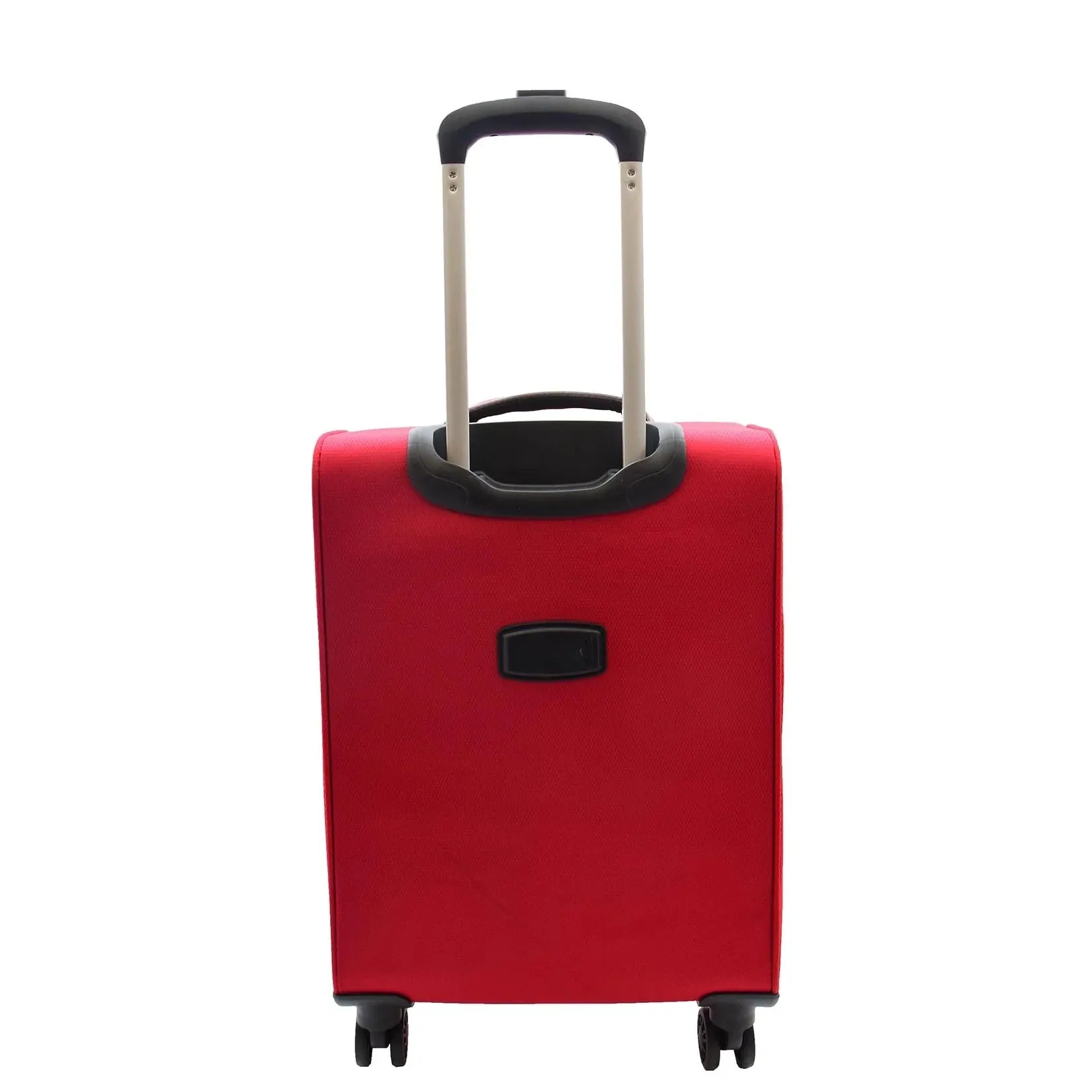 DR521 Lightweight 4 Wheel Soft Hand Luggage Cabin Size Suitcase Red