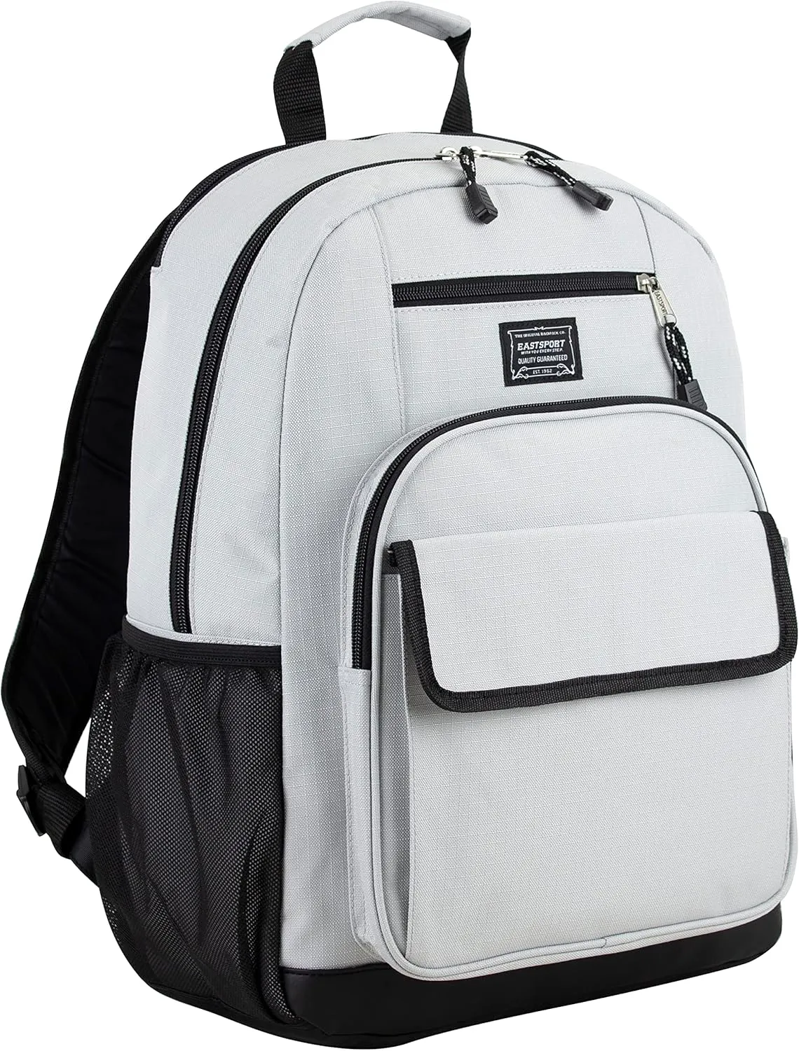 Eastsport Tech Laptop Carry On Luggage Casual Daypack Commuter Bag Backpack for Work, Travel, Outdoors, White