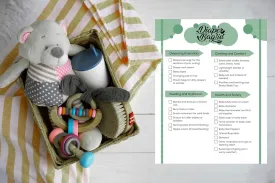 EnrichGoods Ultimate Diaper Bag Checklist - Comprehensive Baby Essentials List for New Parents