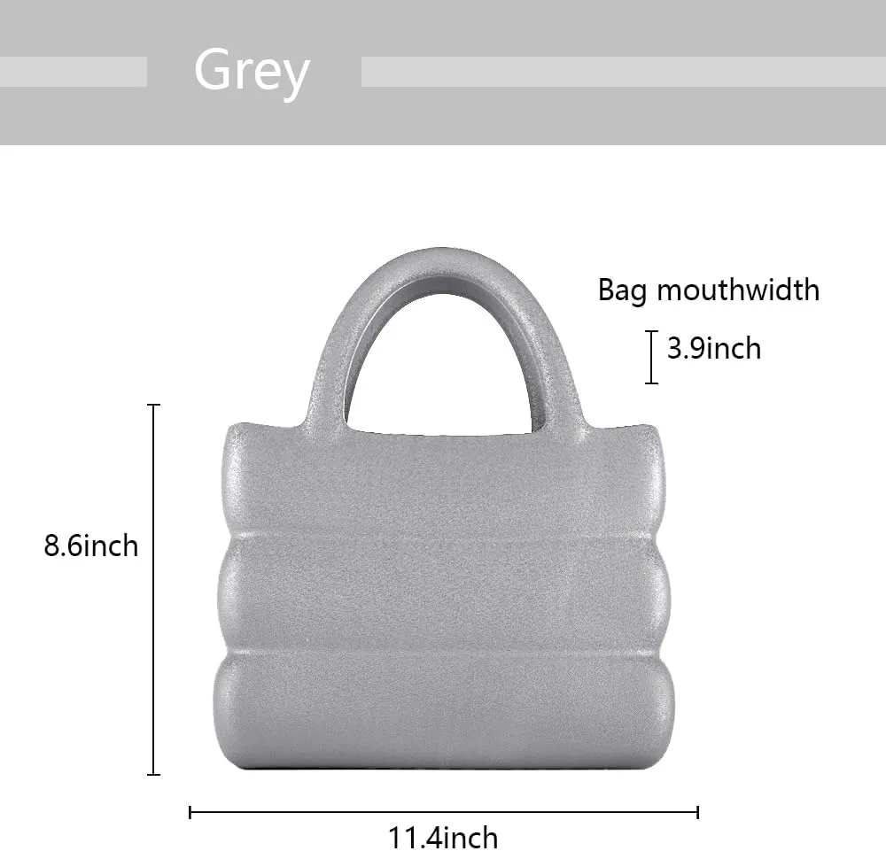 EVA Medium Tote Fashion Jelly Shoulder Bag Pure Colour Simple and easy to match Suitable for outdoor shopping Work