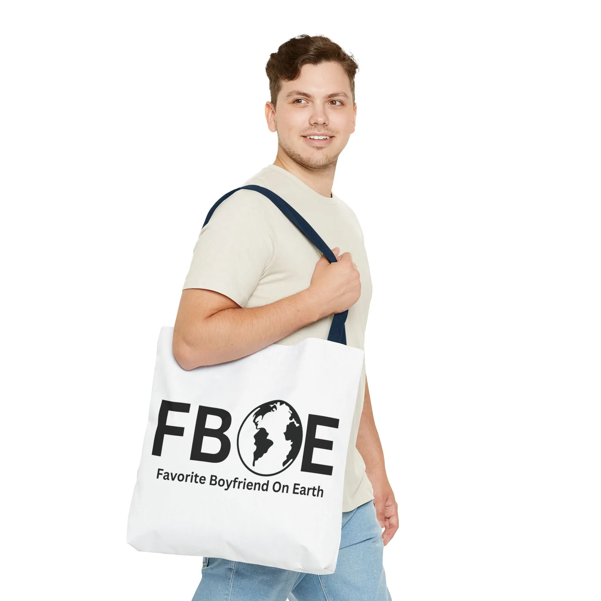 Favorite Boyfriend On Earth (FBOE) Tote Bag - Custom Printed Stylish and Functional Tote