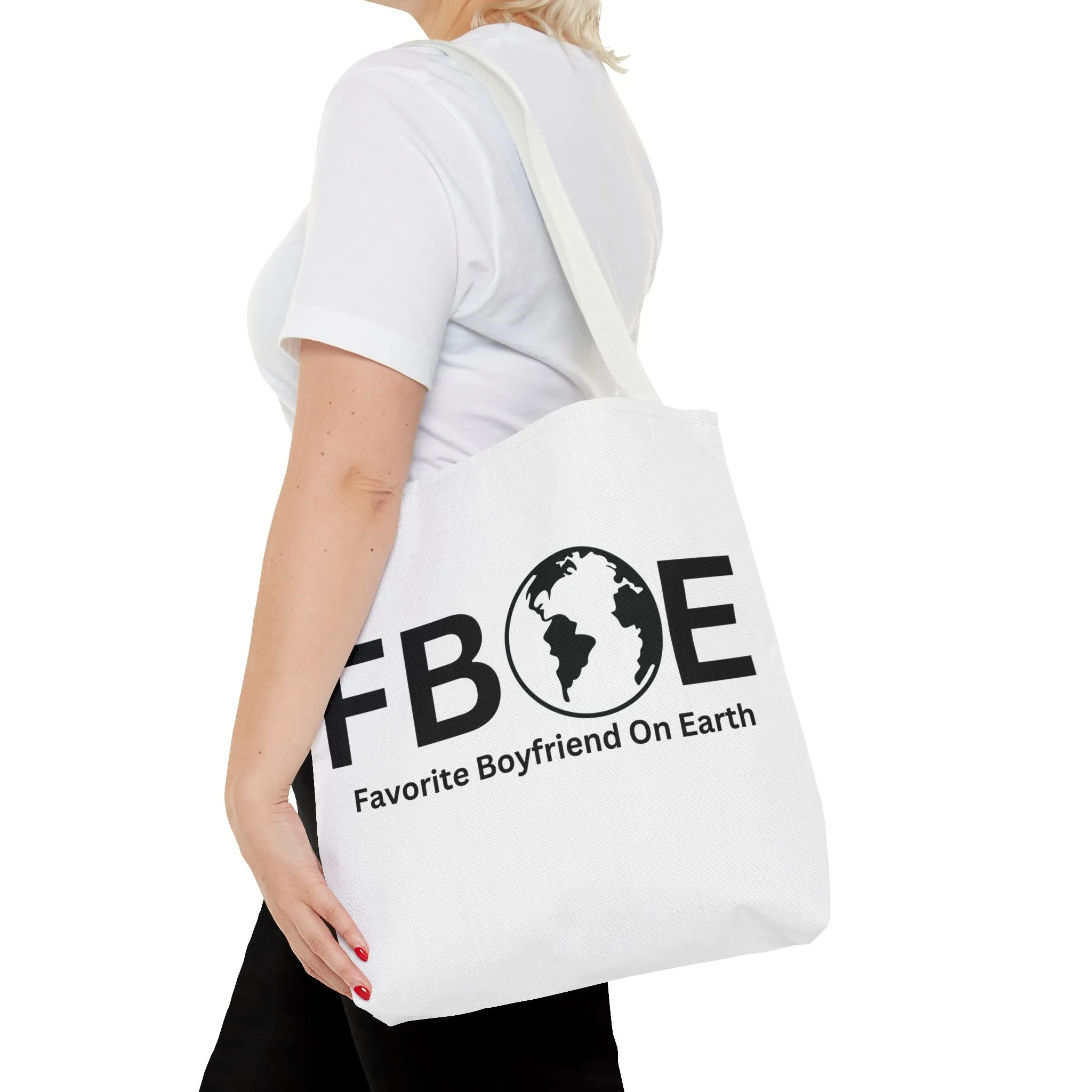 Favorite Boyfriend On Earth (FBOE) Tote Bag - Custom Printed Stylish and Functional Tote