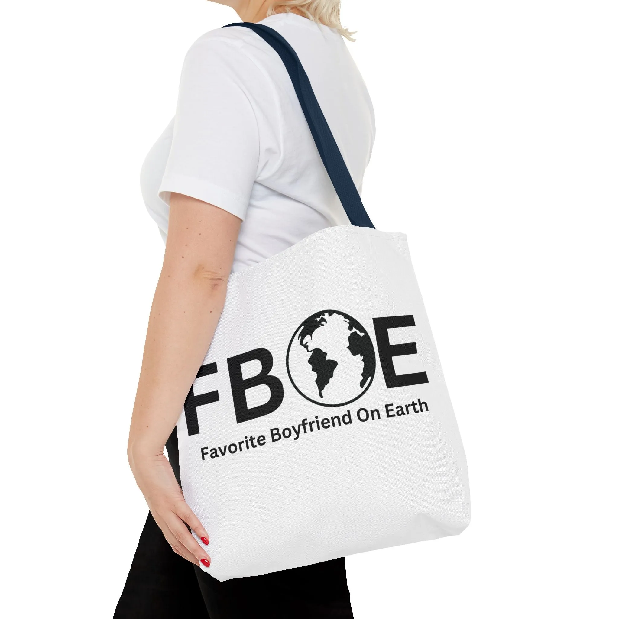 Favorite Boyfriend On Earth (FBOE) Tote Bag - Custom Printed Stylish and Functional Tote
