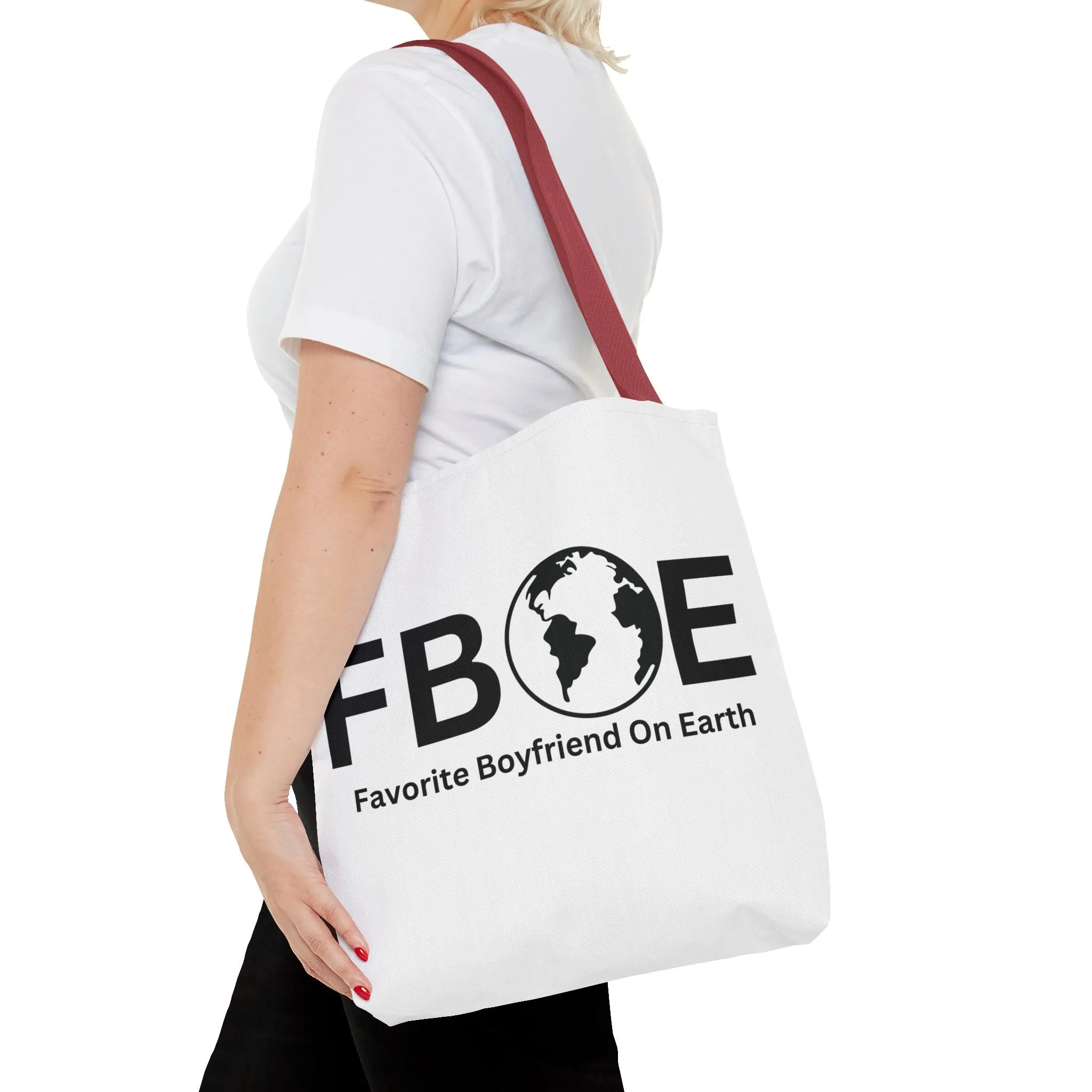 Favorite Boyfriend On Earth (FBOE) Tote Bag - Custom Printed Stylish and Functional Tote