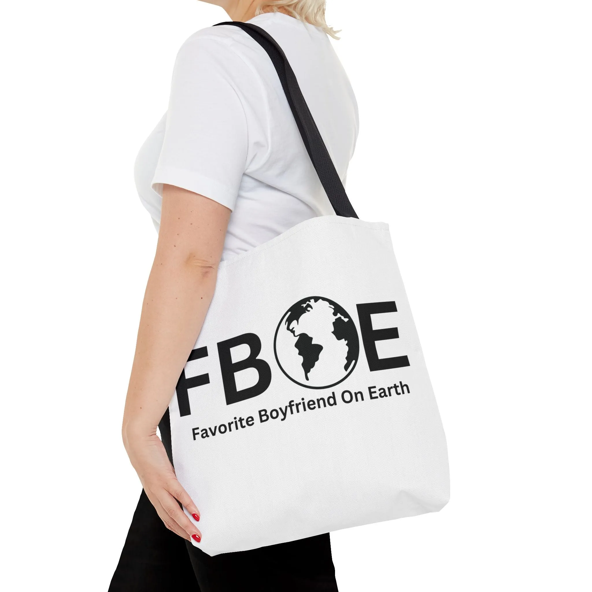 Favorite Boyfriend On Earth (FBOE) Tote Bag - Custom Printed Stylish and Functional Tote