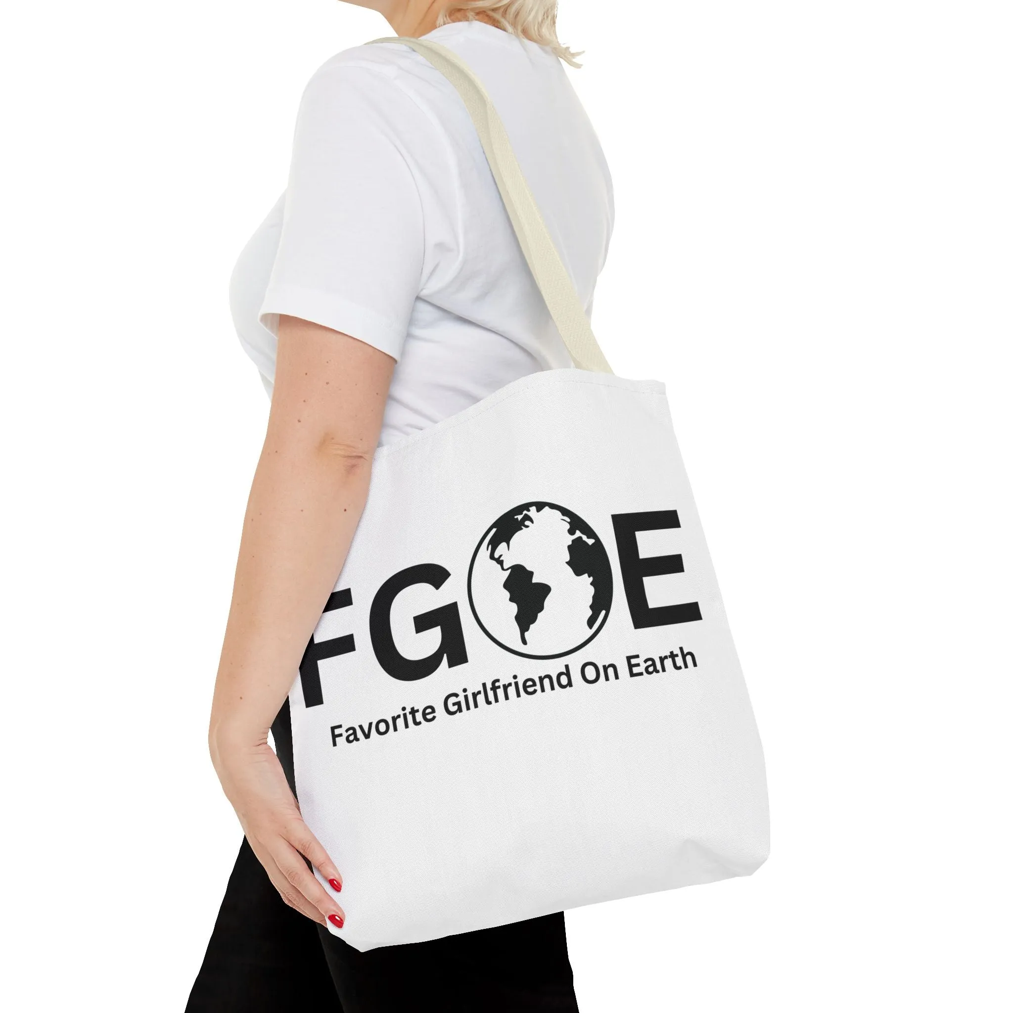 Favorite Girlfriend On Earth (FGOE) Tote Bag - Custom Printed Stylish and Functional Tote