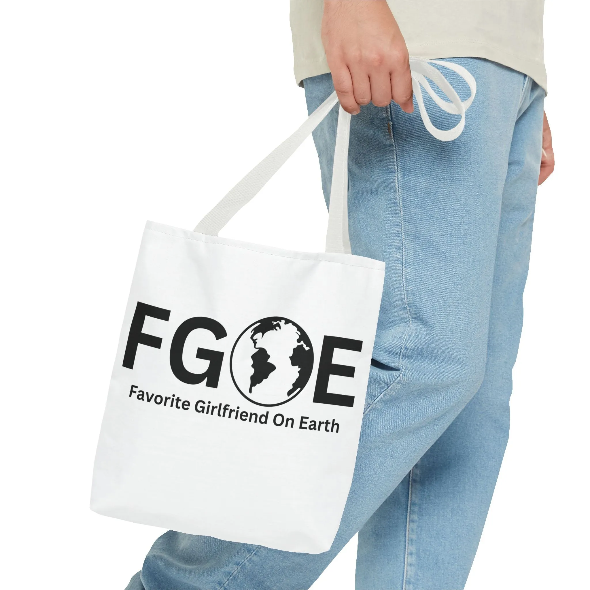 Favorite Girlfriend On Earth (FGOE) Tote Bag - Custom Printed Stylish and Functional Tote