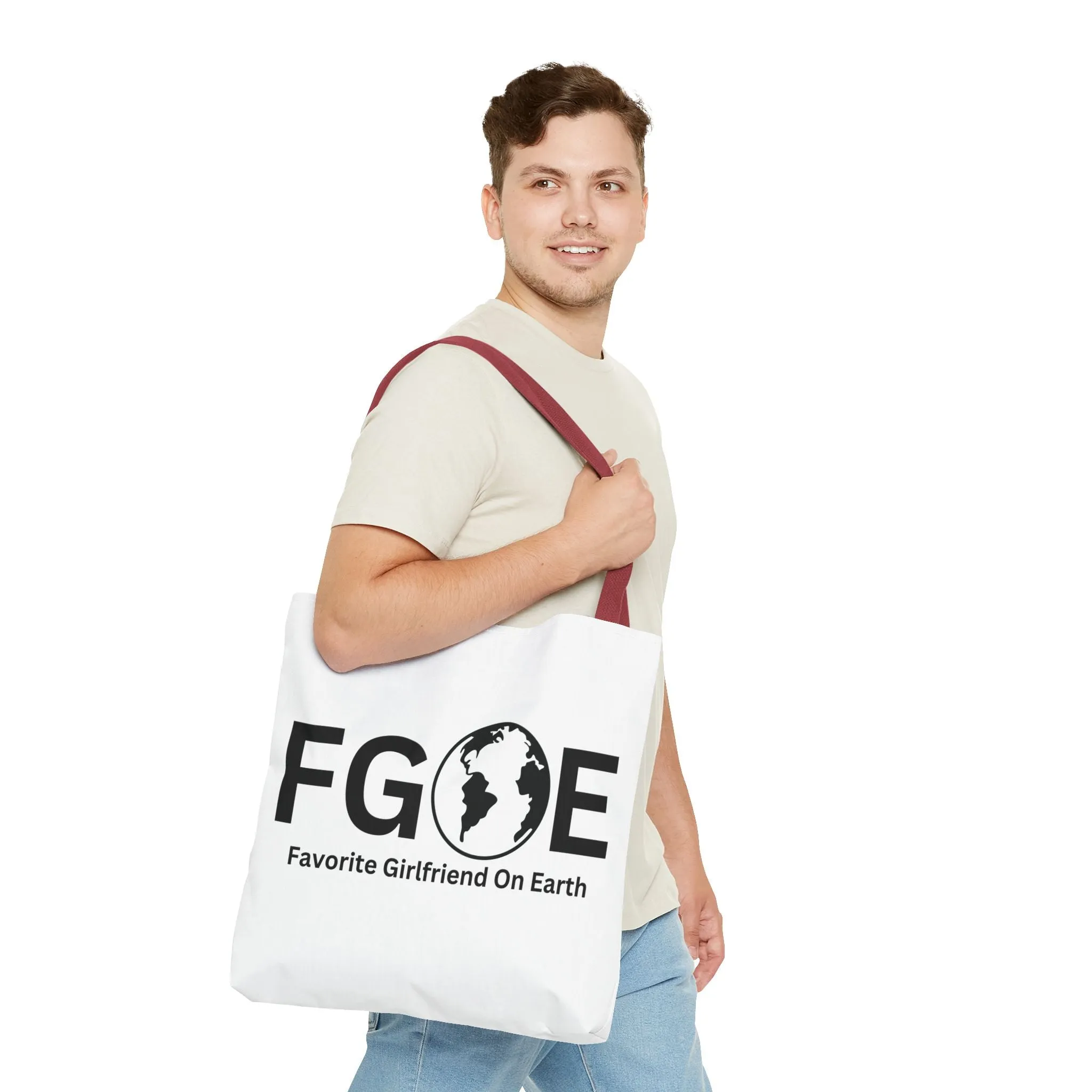 Favorite Girlfriend On Earth (FGOE) Tote Bag - Custom Printed Stylish and Functional Tote