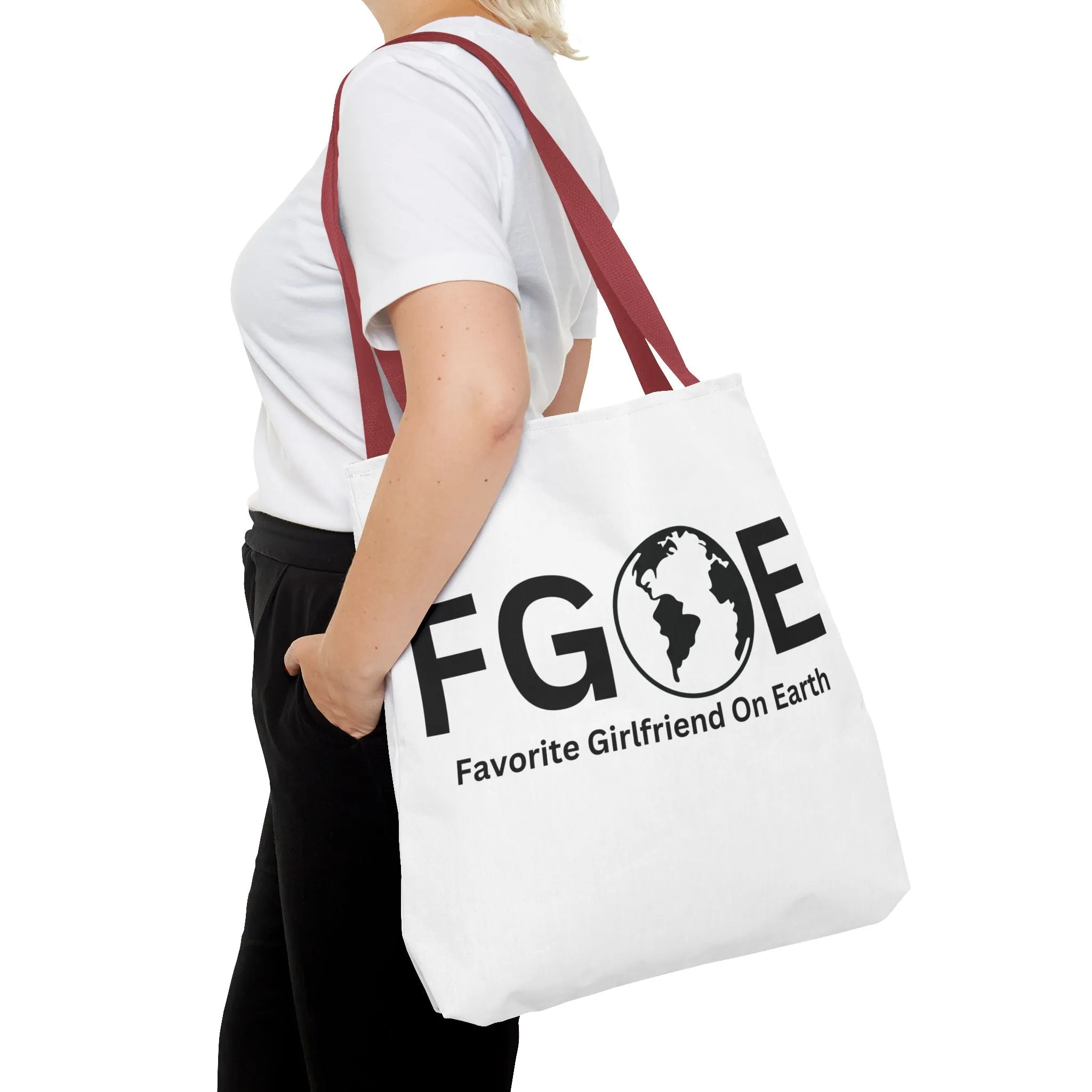 Favorite Girlfriend On Earth (FGOE) Tote Bag - Custom Printed Stylish and Functional Tote