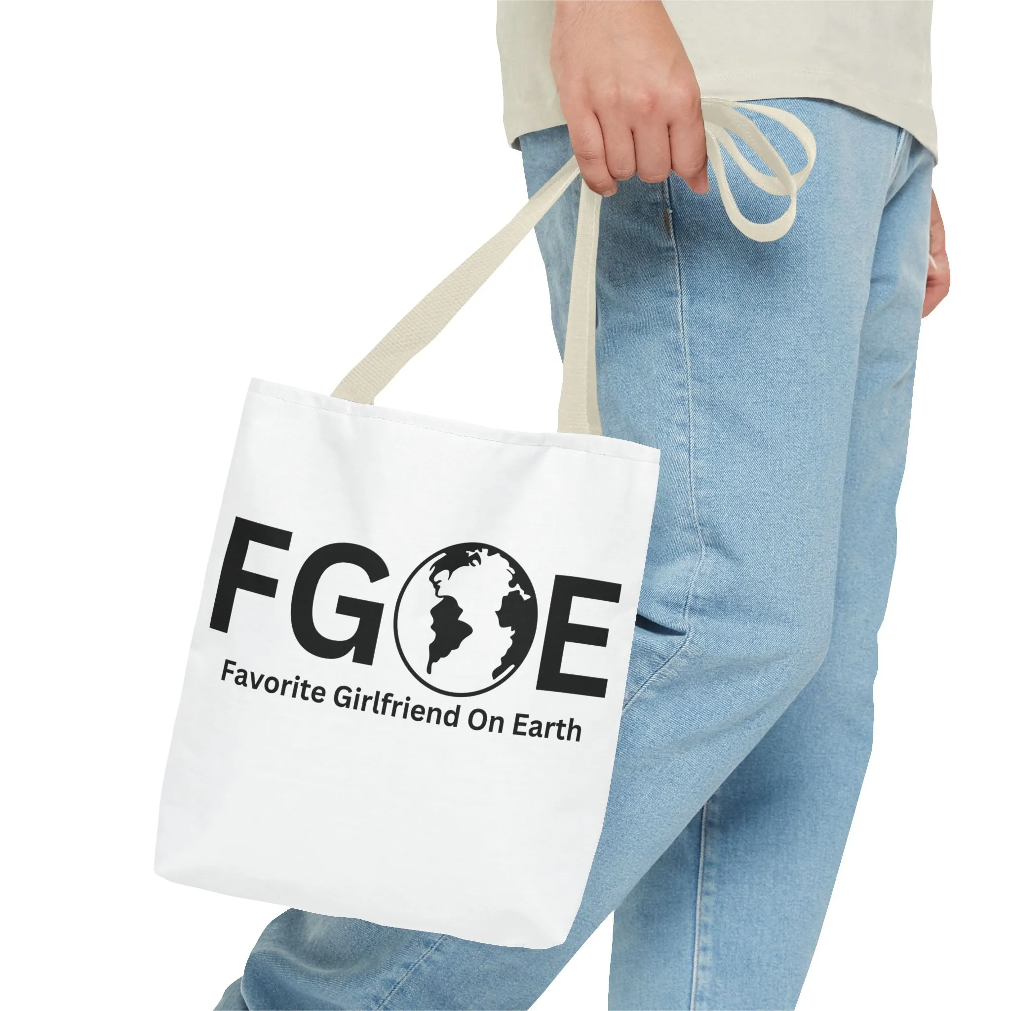 Favorite Girlfriend On Earth (FGOE) Tote Bag - Custom Printed Stylish and Functional Tote
