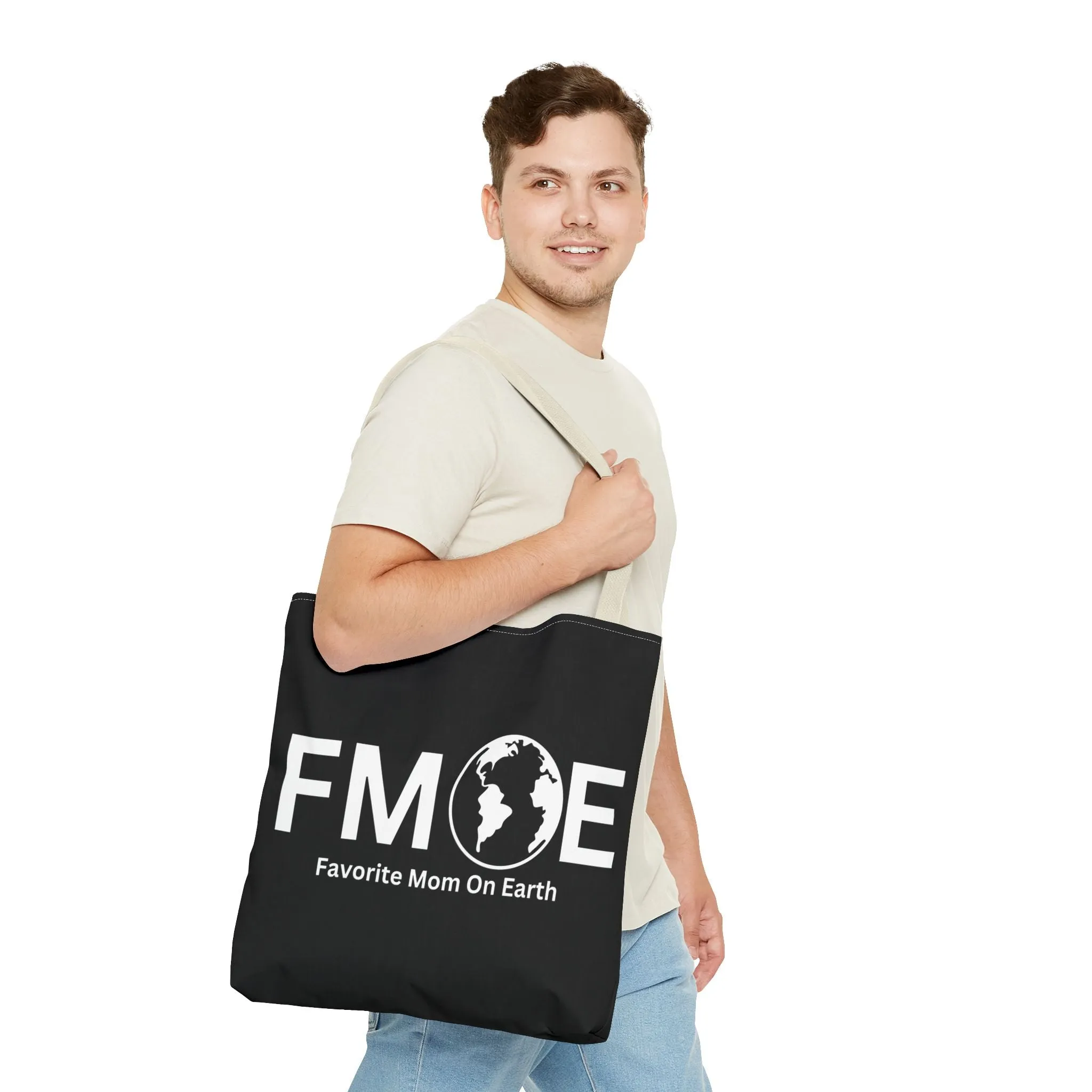 Favorite Mom On Earth (FMOE) Tote Bag- Custom Printed Stylish and Functional Tote
