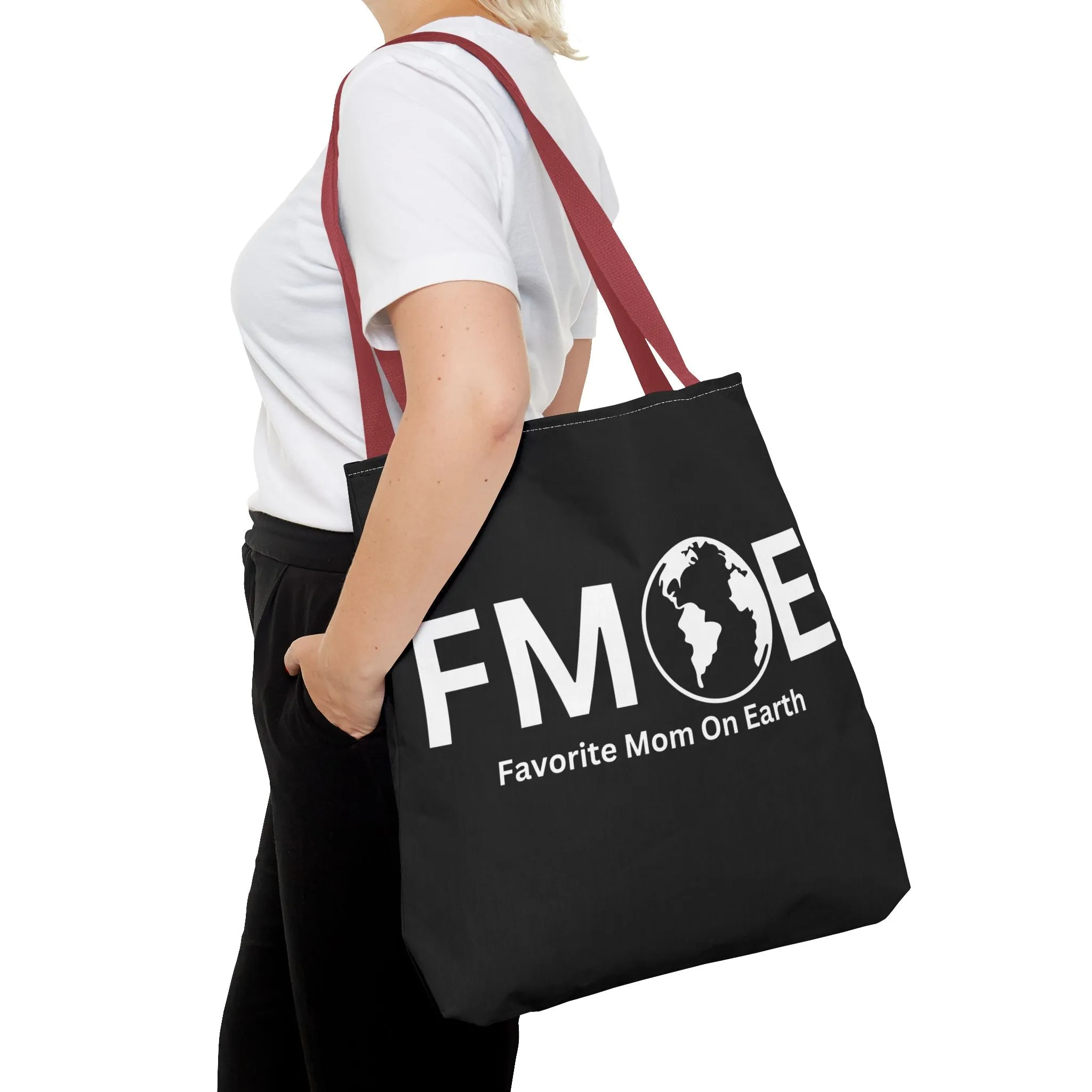 Favorite Mom On Earth (FMOE) Tote Bag- Custom Printed Stylish and Functional Tote