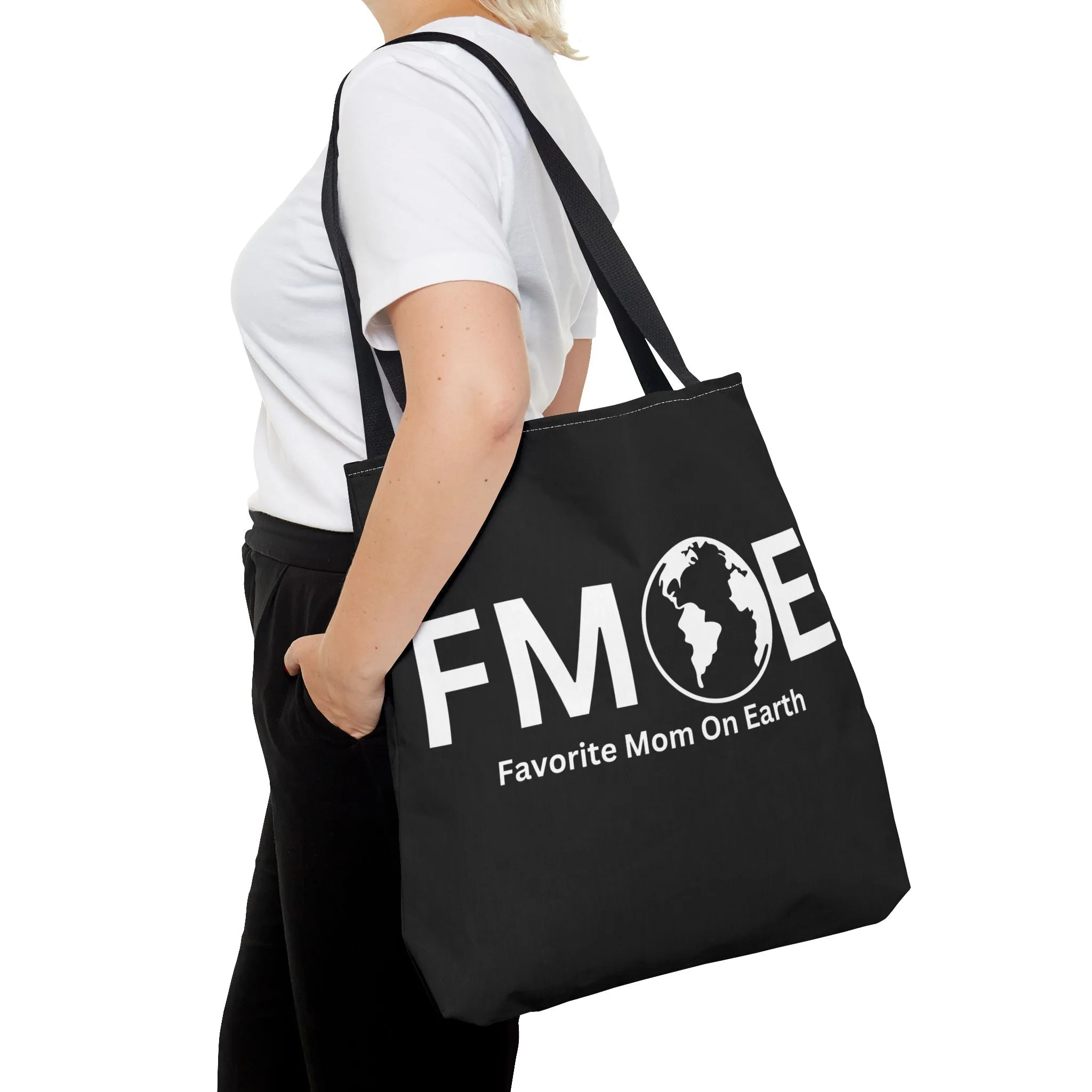Favorite Mom On Earth (FMOE) Tote Bag- Custom Printed Stylish and Functional Tote