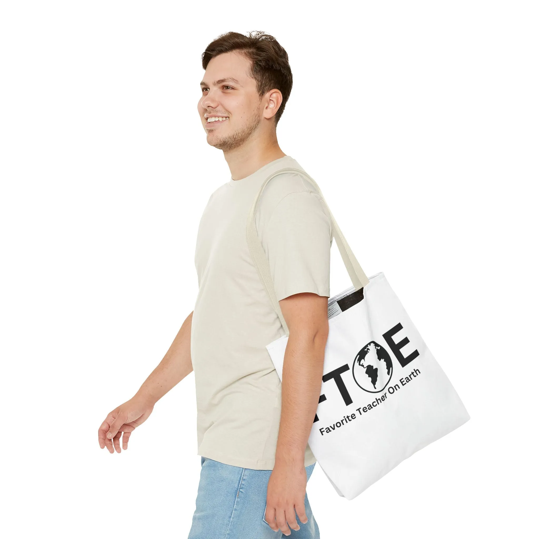 Favorite Teacher On Earth (FTOE) Tote Bag - Custom Printed Stylish and Functional Tote
