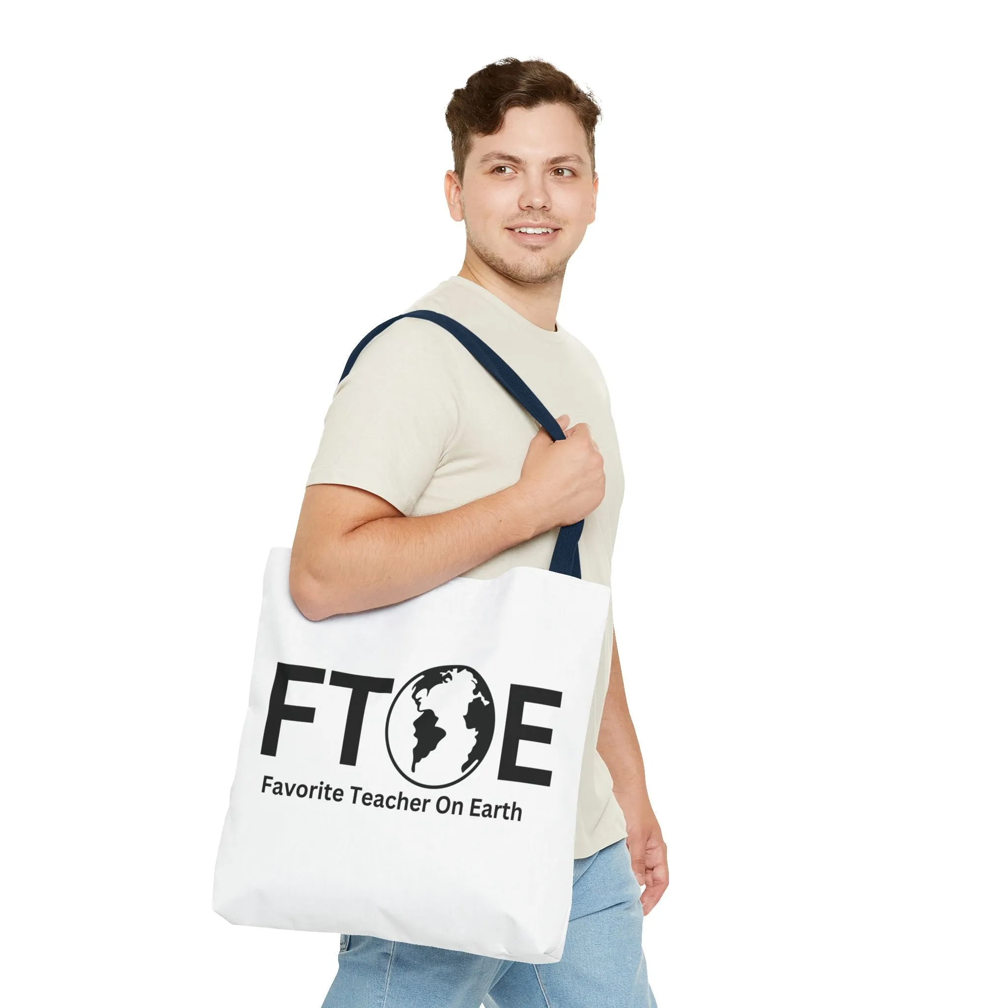 Favorite Teacher On Earth (FTOE) Tote Bag - Custom Printed Stylish and Functional Tote