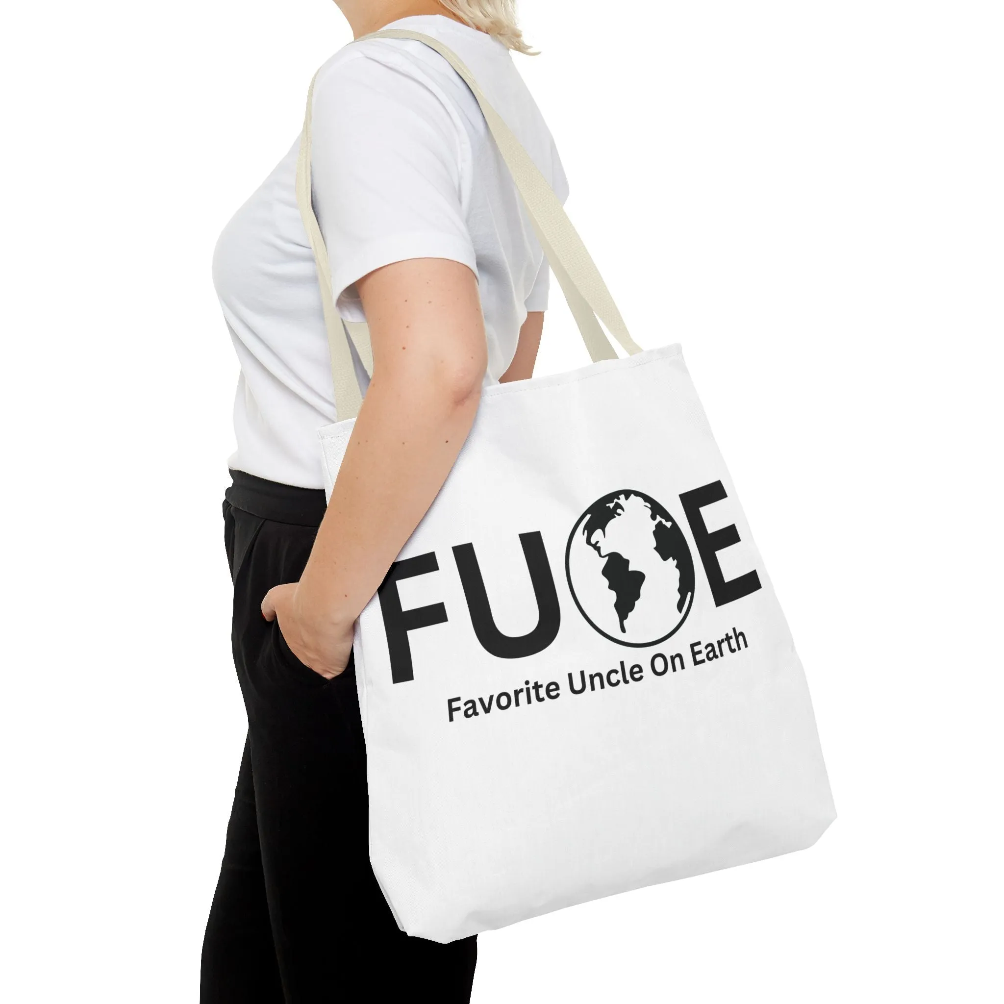 Favorite Uncle On Earth (FUOE) Tote Bag - Custom Printed Stylish and Functional Tote