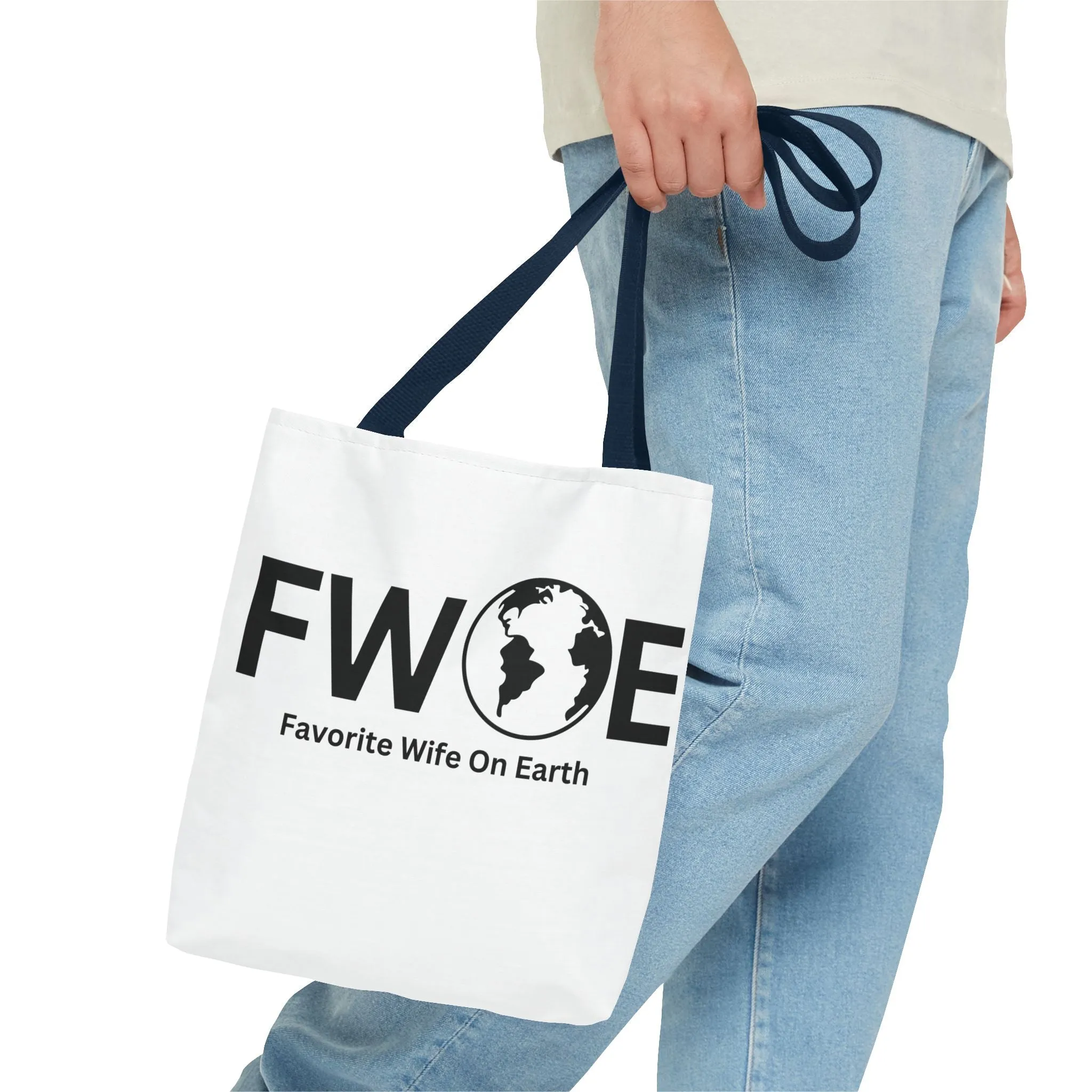 Favorite Wife On Earth (FWOE) Tote Bag - Custom Printed Stylish and Functional Tote