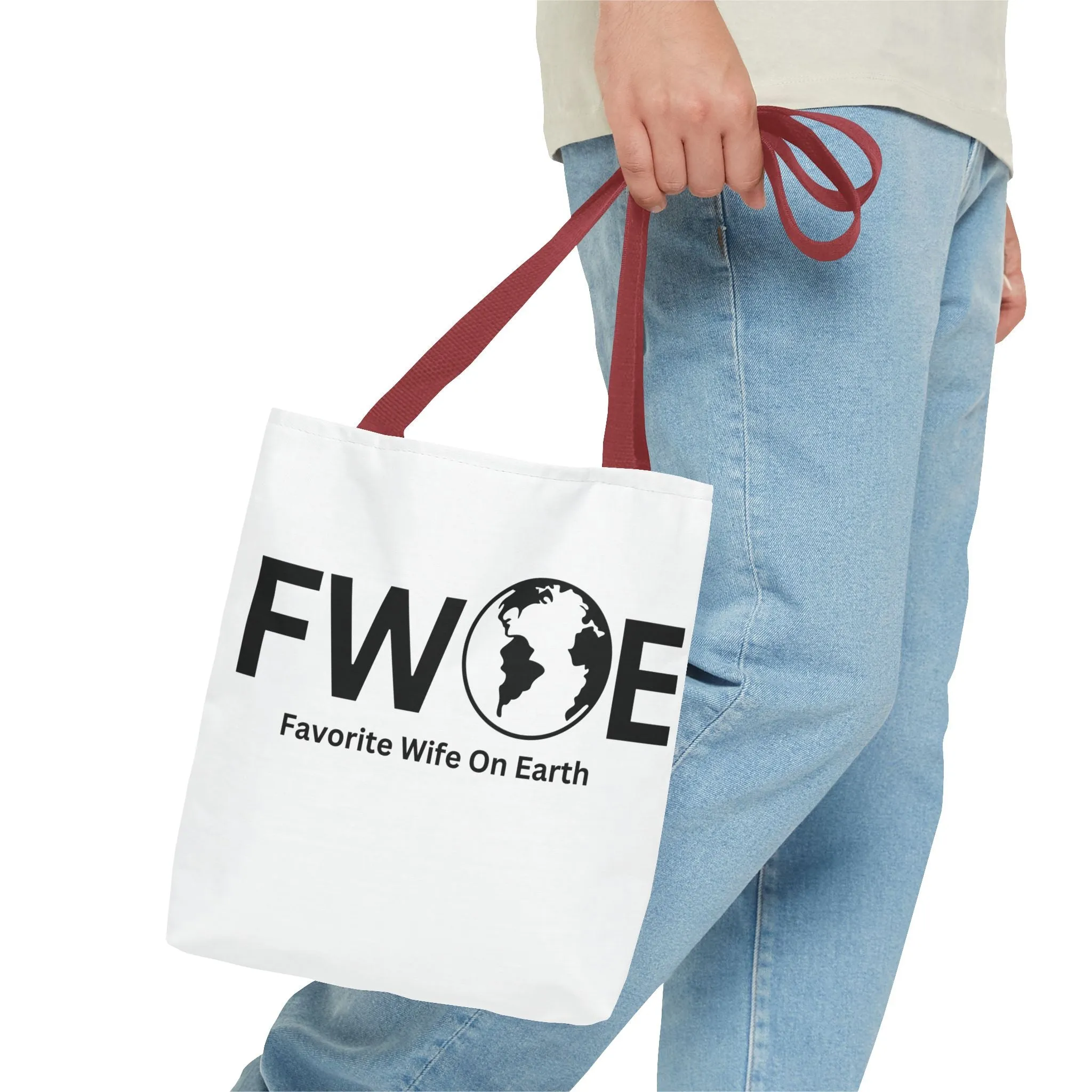 Favorite Wife On Earth (FWOE) Tote Bag - Custom Printed Stylish and Functional Tote
