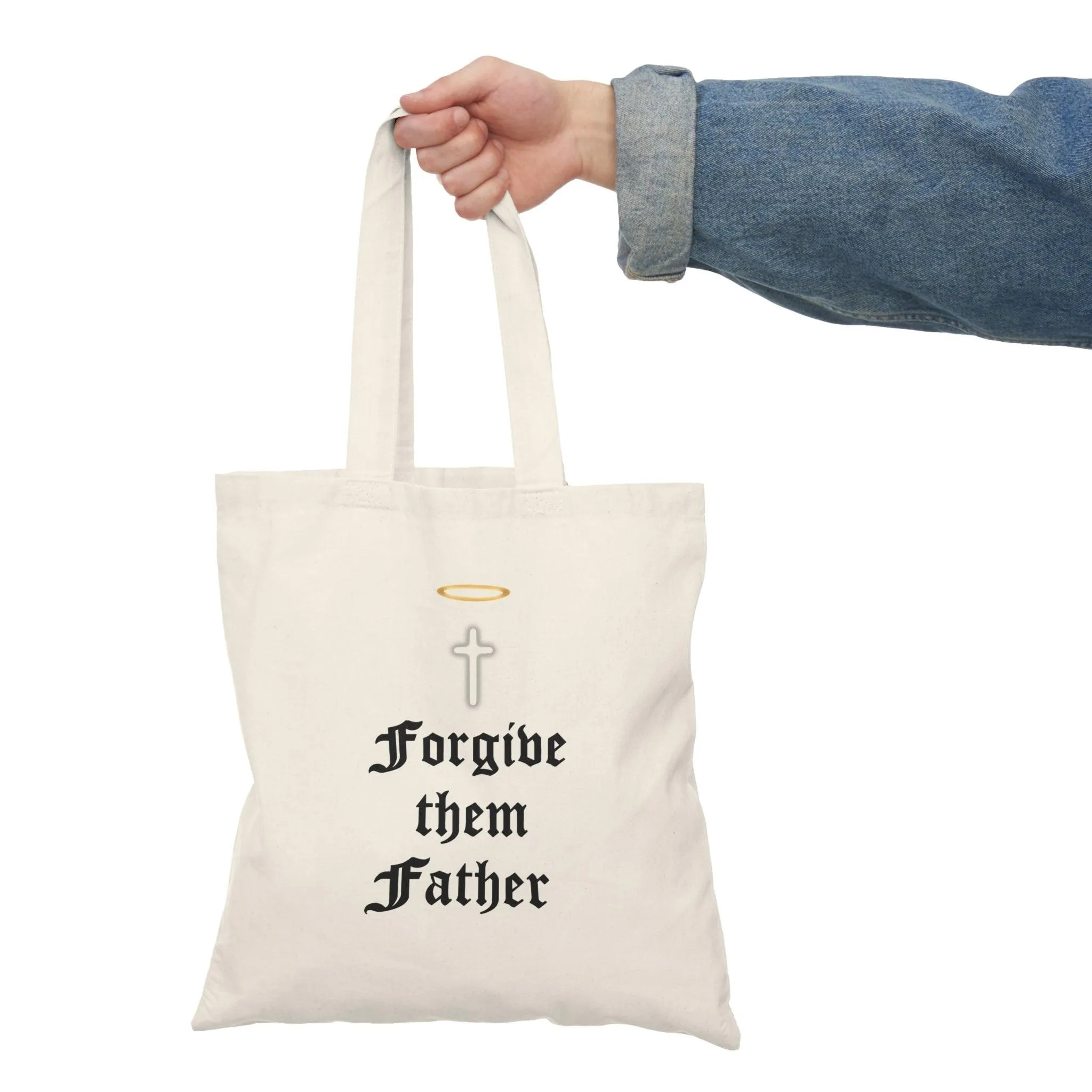 Forgive them Father Tote Bag