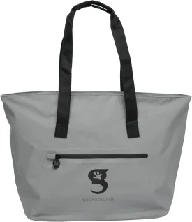 geckobrands Waterproof Escape Beach Tote  Spacious Travel Beach Bag with Hidden Pocket and Long Handles for Easy Carrying