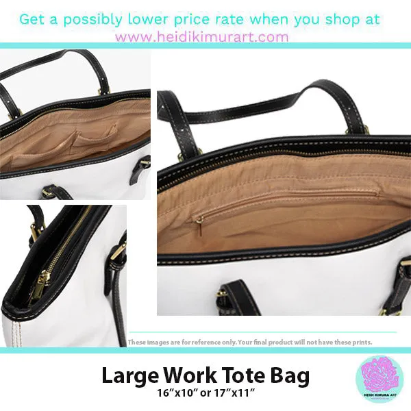 Hot Pink Zipped Tote Bag, Solid Color Modern Essential Designer PU Leather Shoulder Bag For Ladies