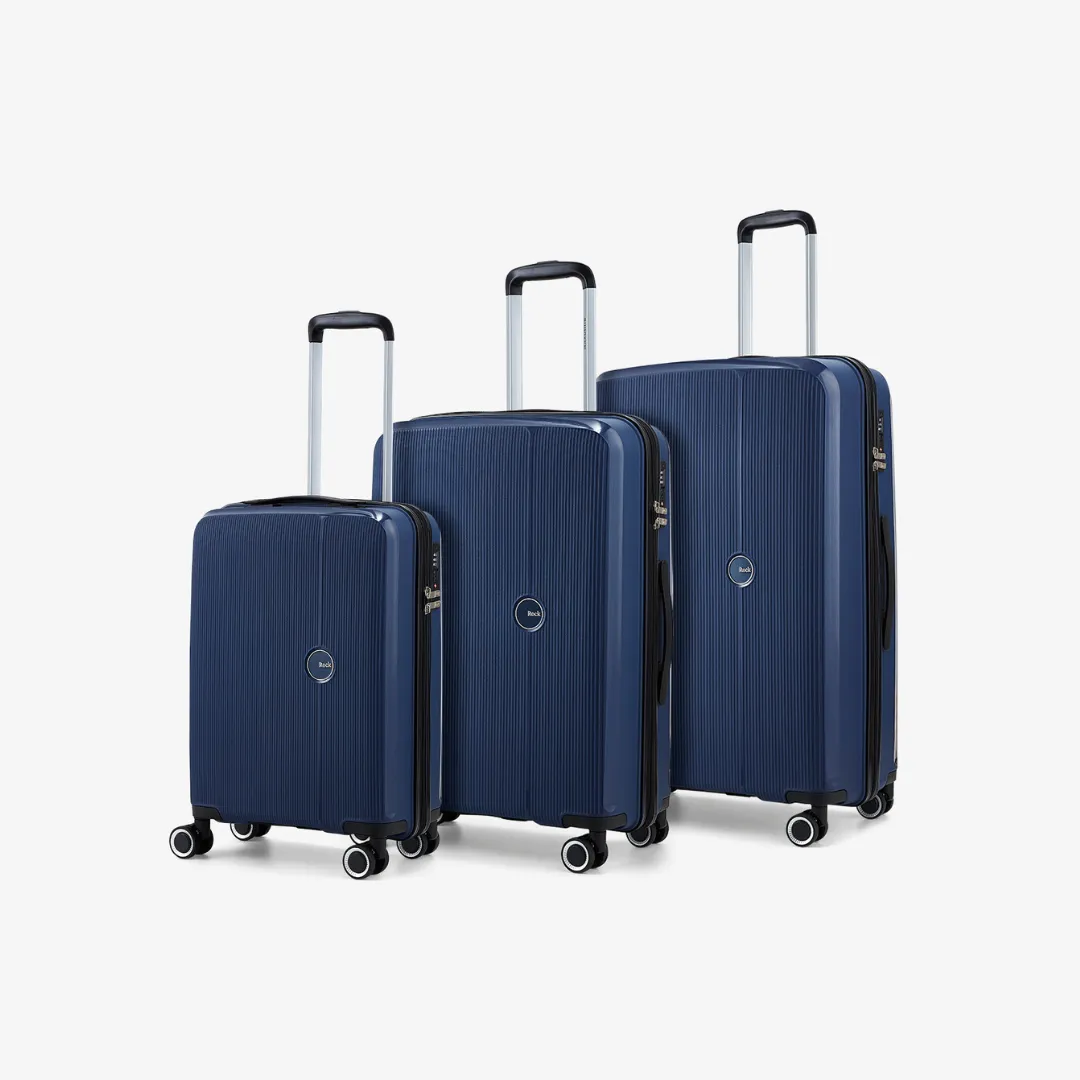 Hudson Set of 3 Suitcases in Navy